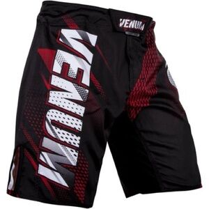 Venum Rapid Light Fight Shorts in Black/Red Size Large (34-36)
